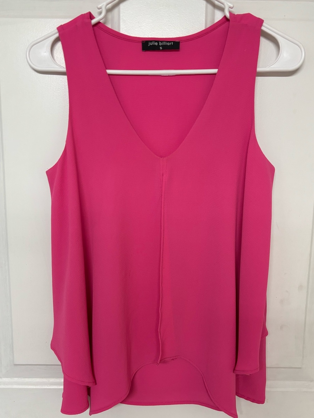 Julie Billiart Pink V-Neck Sleeveless Flowy Top